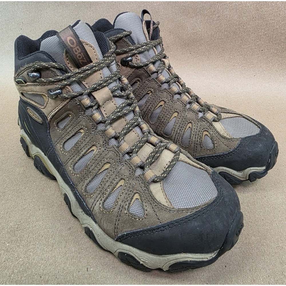 Oboz (Sz 8.5) Sawtooth X Mid B-DRY Hiking Boots, Men's Brown NO INSOLES - Picture 2 of 13
